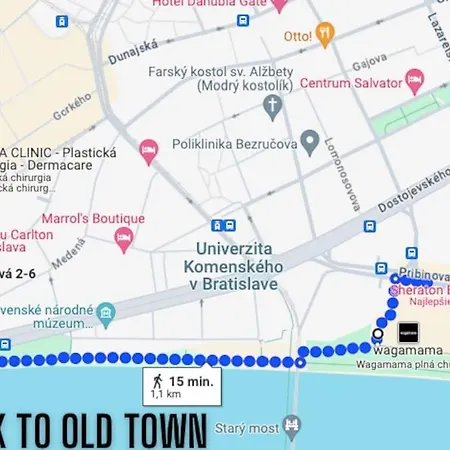 Apartment Eurovea 2bedroom By Danube Free Parking